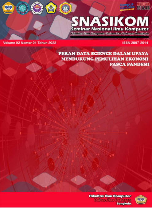 					View Vol. 2 No. 1 (2022): Seminar Nasional Ilmu Komputer (SNASIKOM) 2022
				